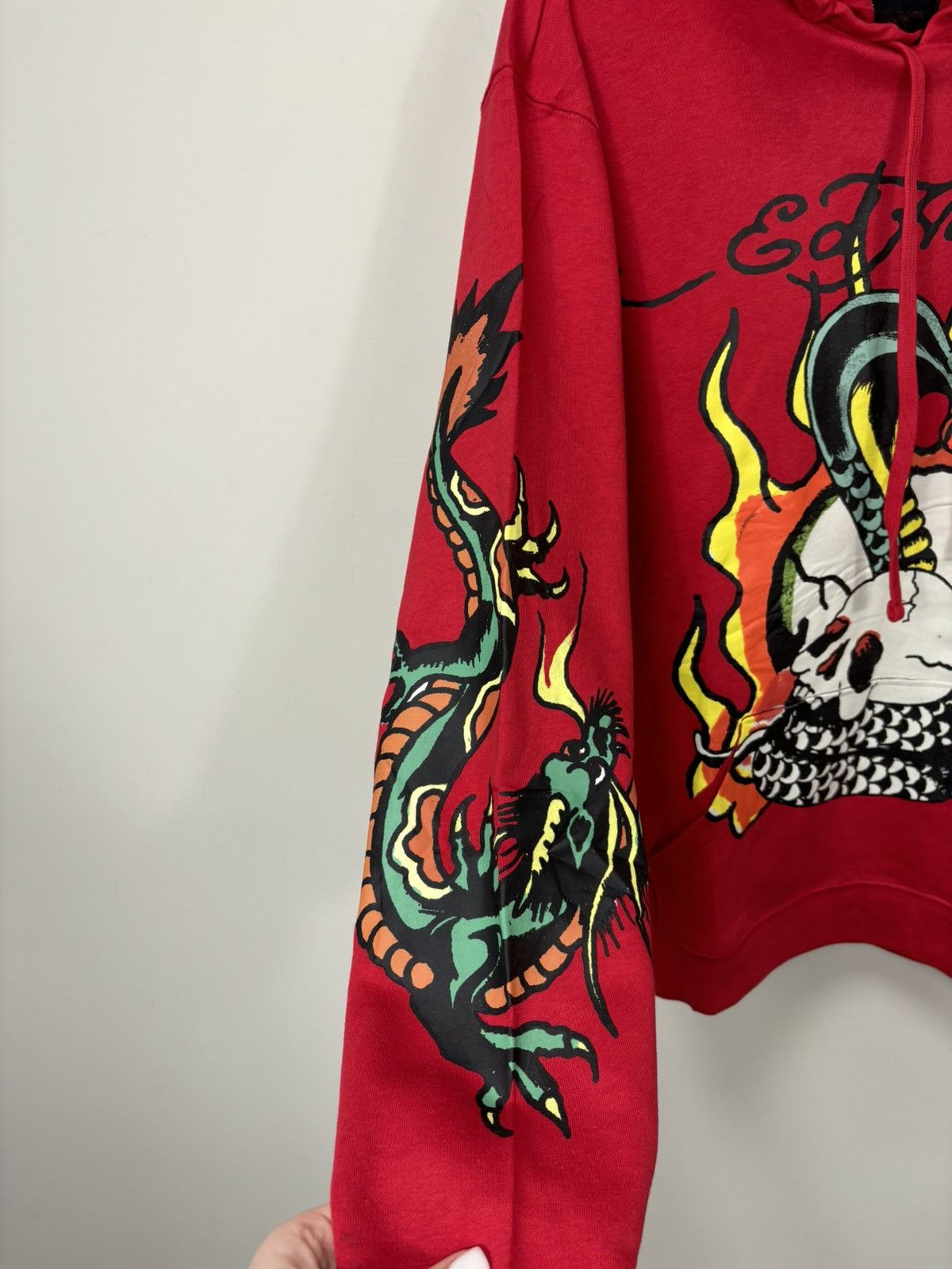 Christian Audigier Ed Hardy Y2K Skull Snake In Fire Big Logo NEW Hype Hoodie Size US M / EU 48-50 / 2 - 13 Thumbnail
