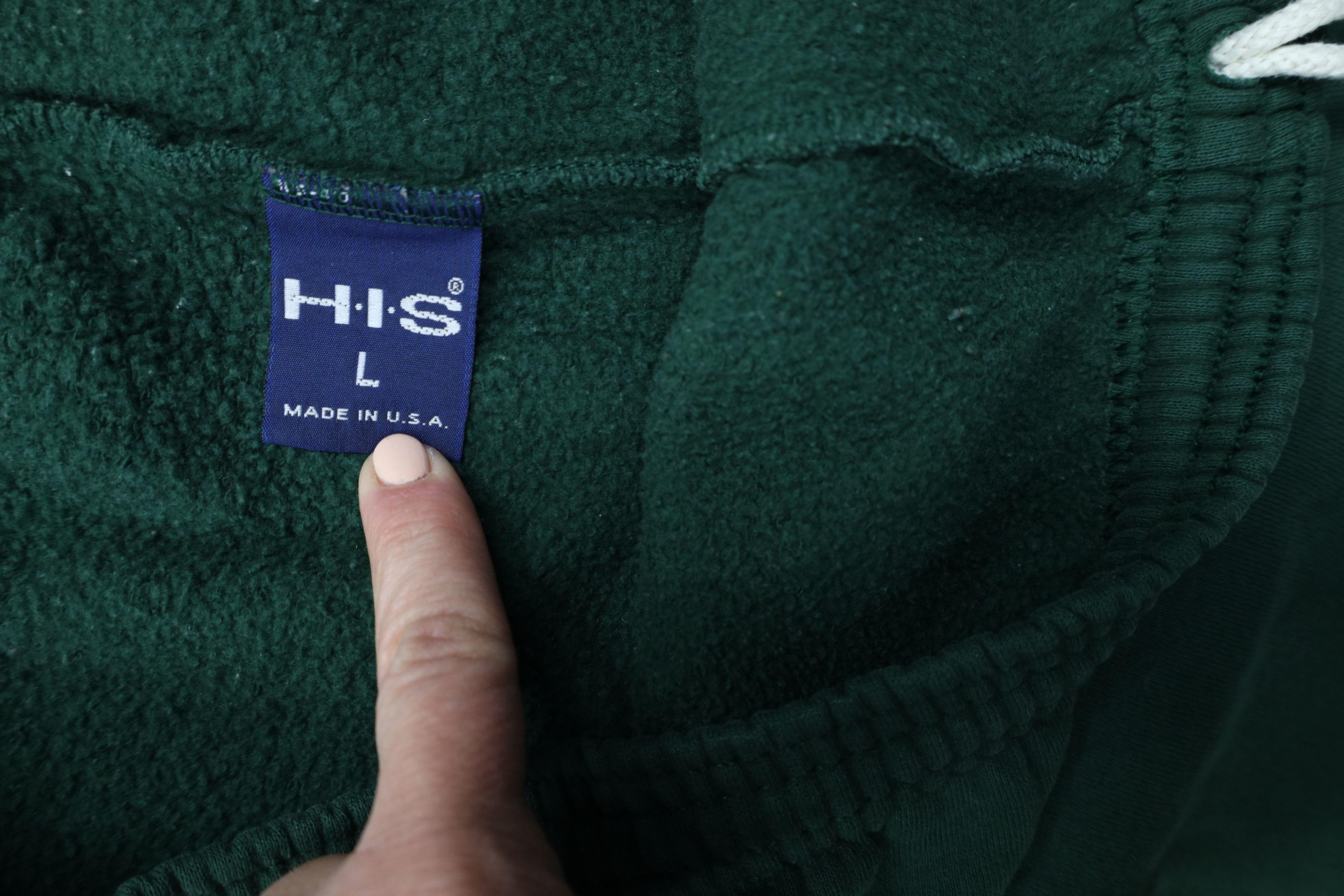 Vintage Vintage 90s Streetwear Heavyweight Sweatpants Green USA Size US 36 / EU 52 - 9 Thumbnail