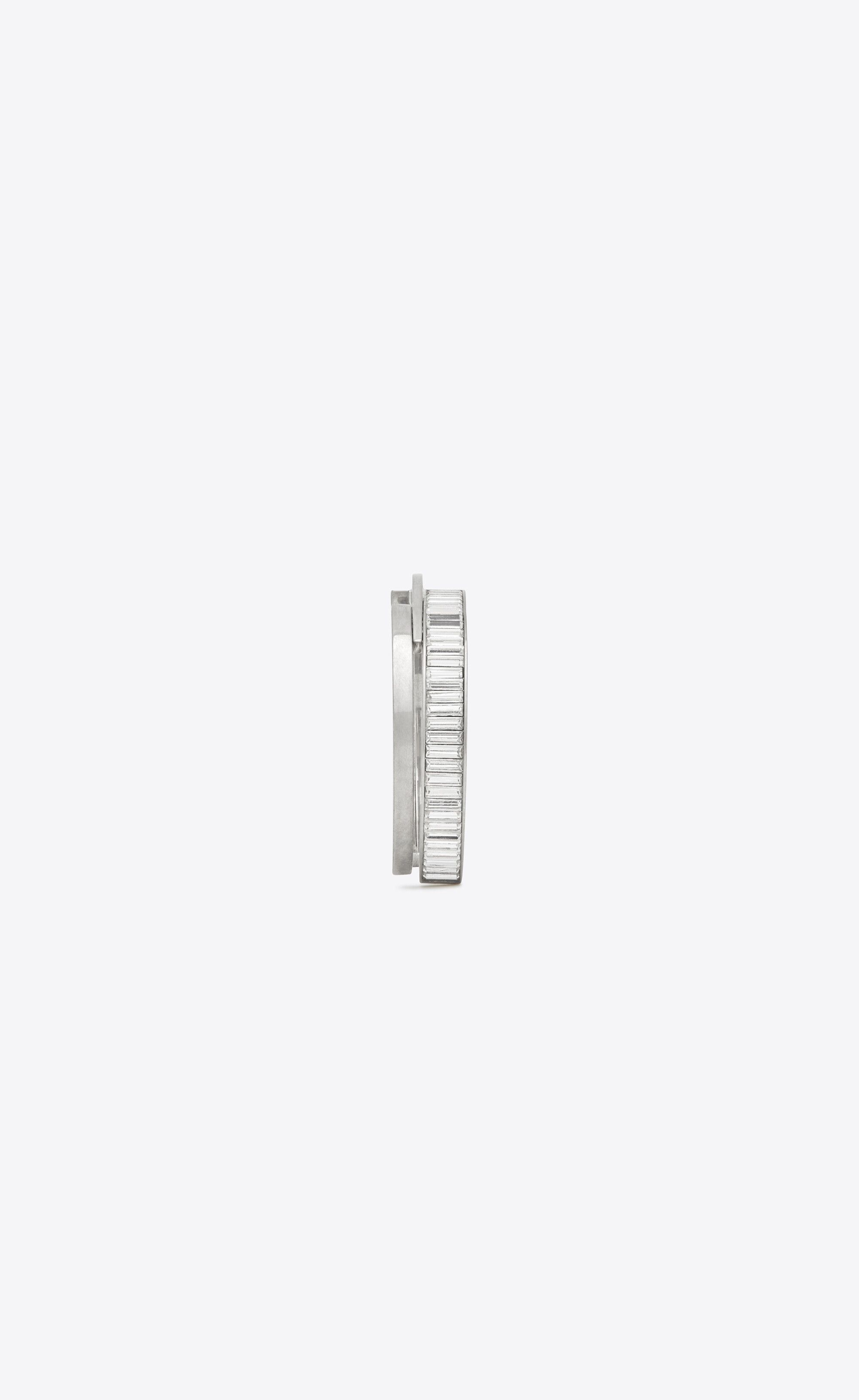 Saint Laurent Paris o1b1hav111124 Size: OS / Cosmic Rhinestone Bracelet Silver Size ONE SIZE - 3 Thumbnail