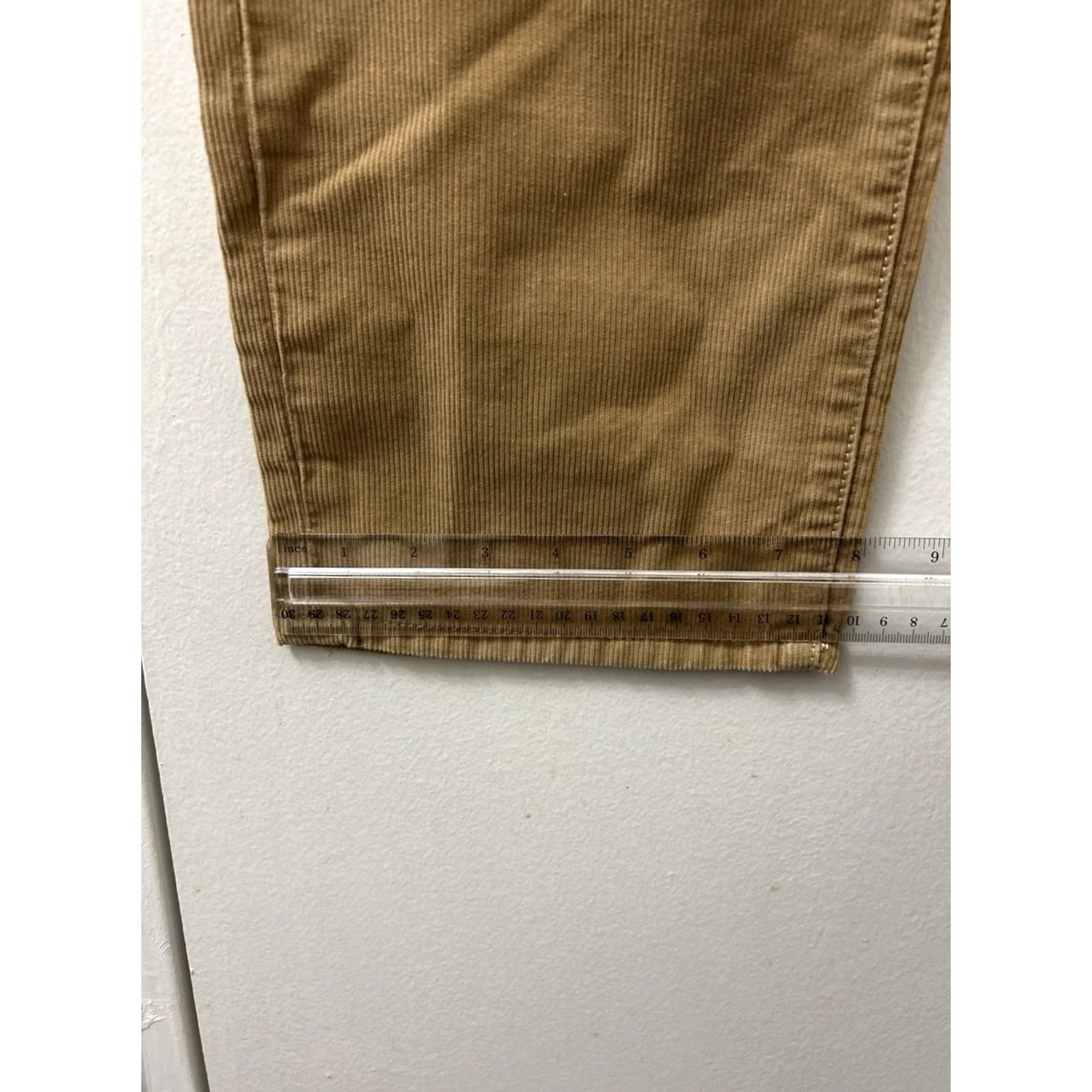 Vintage LL Bean Signature Washed Corduroy Pants Mens 36x30 Tan Slim Straight NWT 5-Pocket Chino Utility Dress Casual Vintage: No Size US 36 / EU 52 - 6 Thumbnail