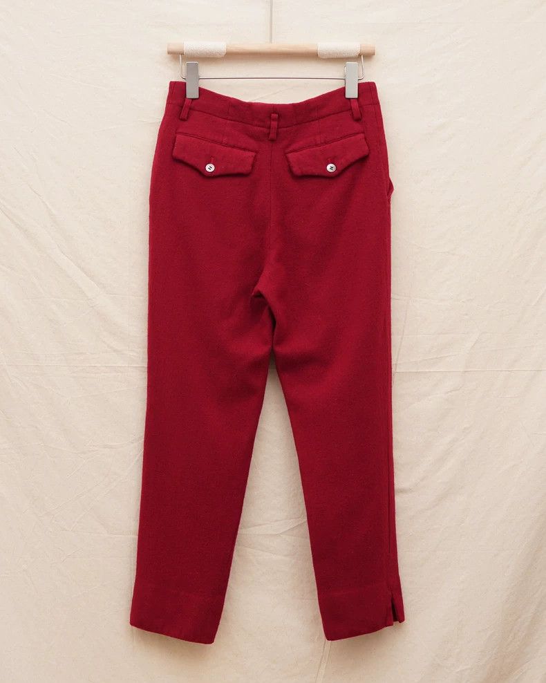 Comme des Garcons Comme des Garcons size M Red cashmere trousers 90% wool Size 23" - 2 Thumbnail