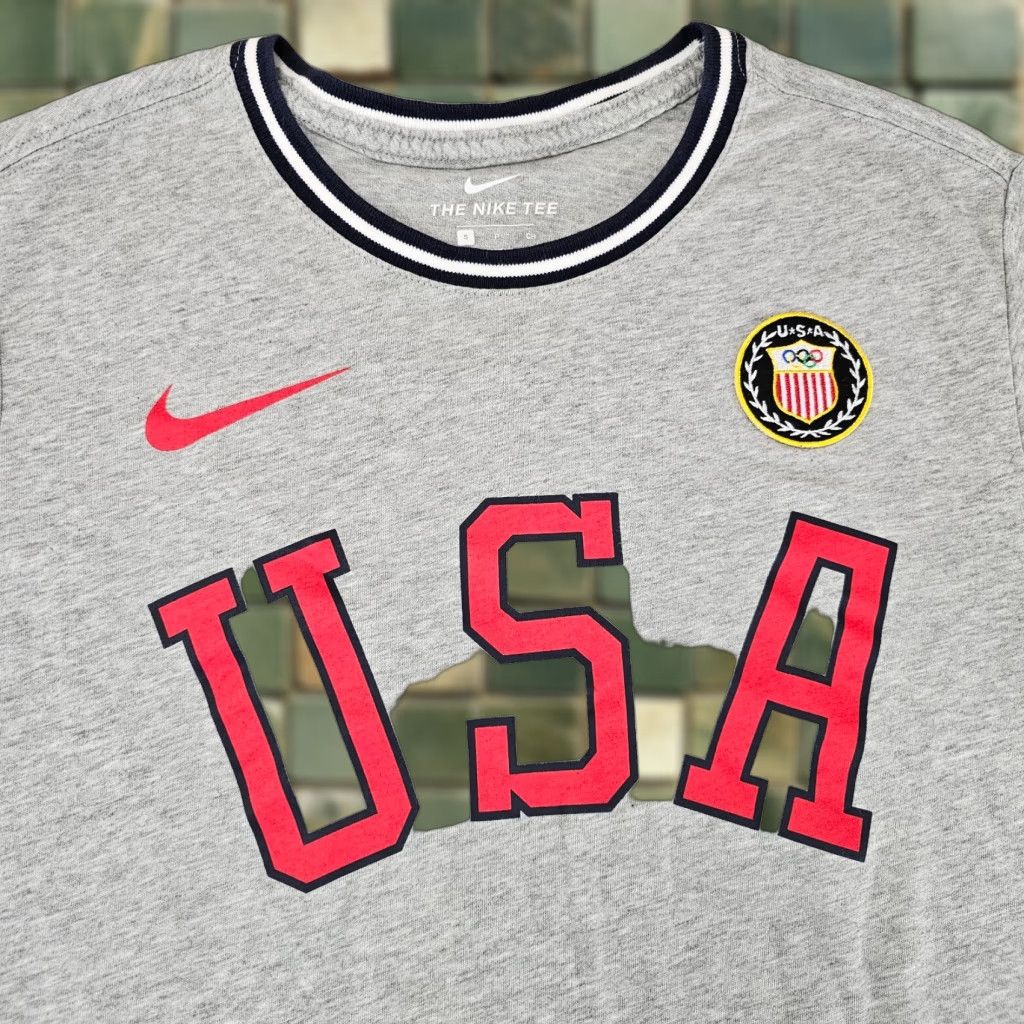 Nike Nike Shirt Mens Small Olympics Team USA Graphic Short Sleeve Grey Tee Size US S / EU 44-46 / 1 - 1 Thumbnail