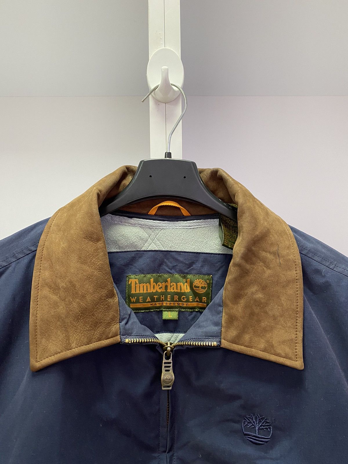 Timberland × Vintage Vintage Timberland Weathergear Waterproof Jacket Dark Blue Size US L / EU 52-54 / 3 - 7 Thumbnail
