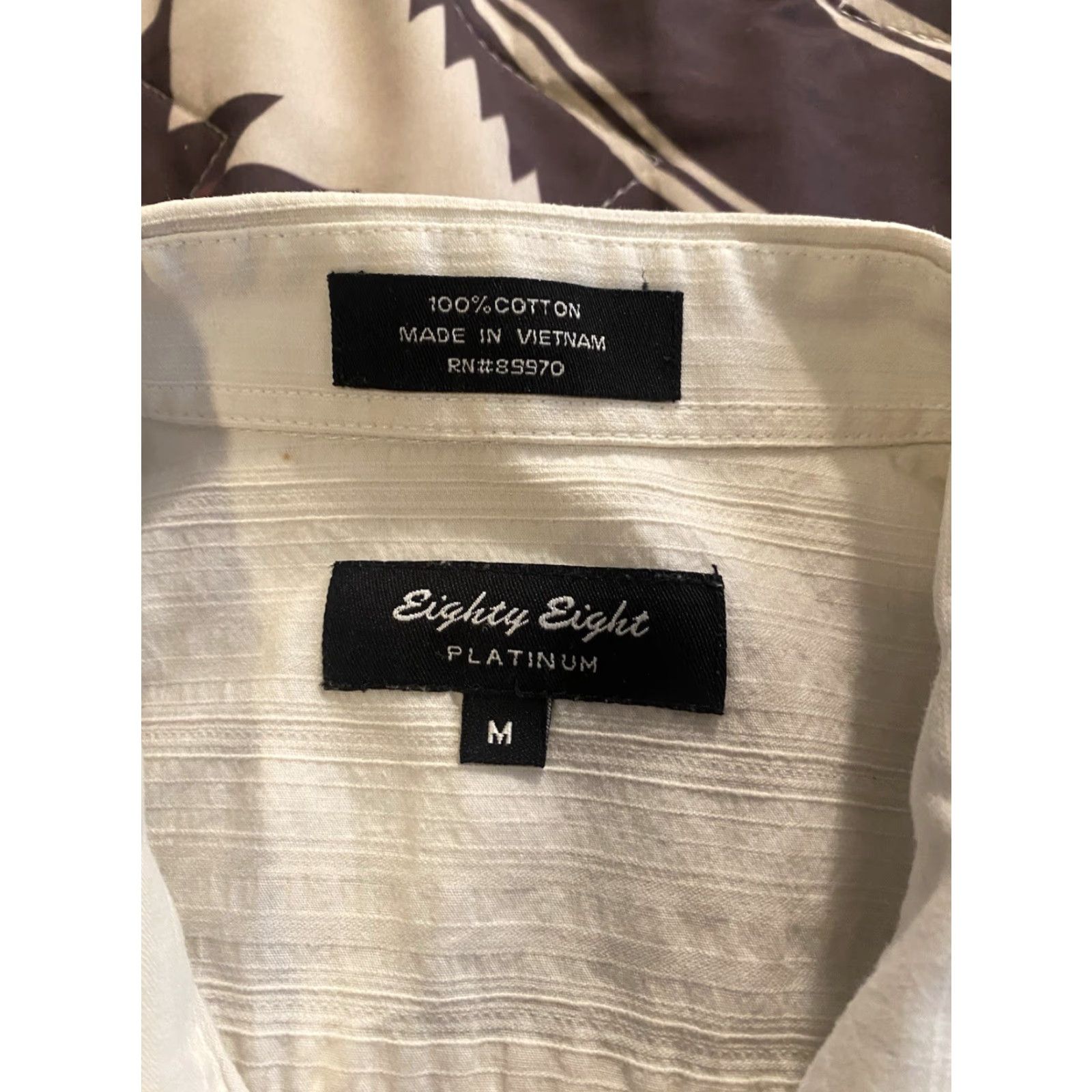 Affliction VINTAGE Eighty Eight Platinum Button Up Shirt Tribal Affliction Style Medium Men White Cotton Graphic Print Short Description Not Included Size US M / EU 48-50 / 2 - 4 Thumbnail