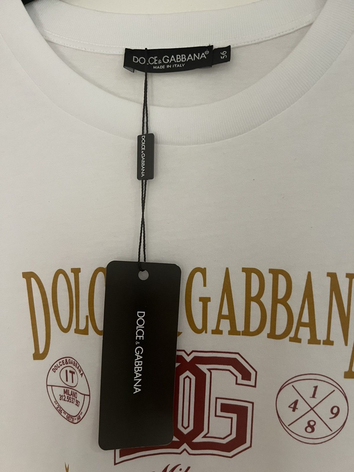 Dolce & Gabbana Dolce&cabana logo T-shirt white size 56 Size US XL / EU 56 / 4 - 6 Thumbnail
