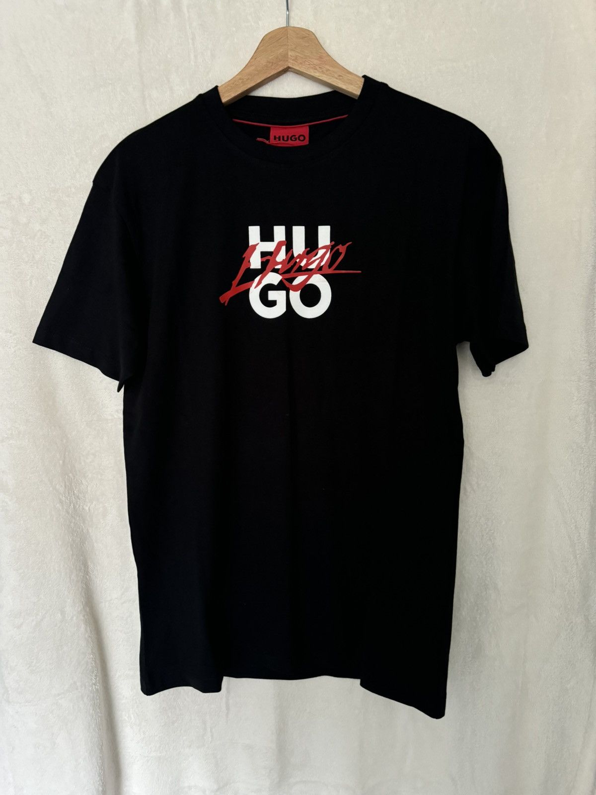Hugo BNWT Hugo Boss “Hugo” Logo T-Shirt Black Medium RRP £45 Size US M / EU 48-50 / 2 - 2 Thumbnail