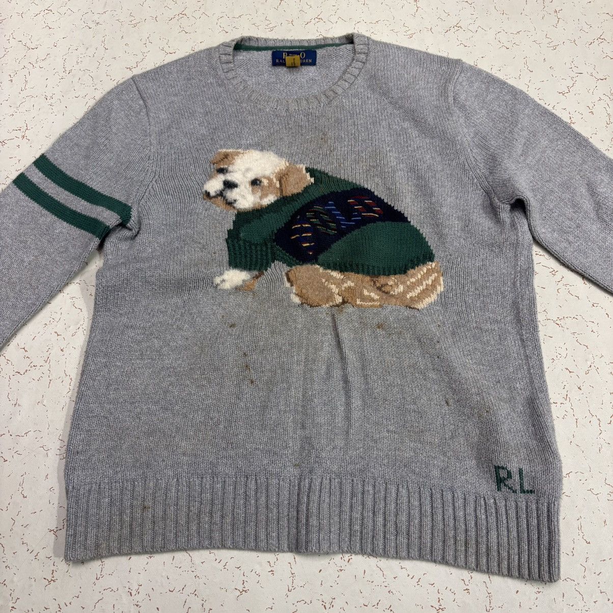 Polo Ralph Lauren Polo Ralph Lauren Polo Bear Sweater (DOG) Size US M / EU 48-50 / 2 - 14 Thumbnail
