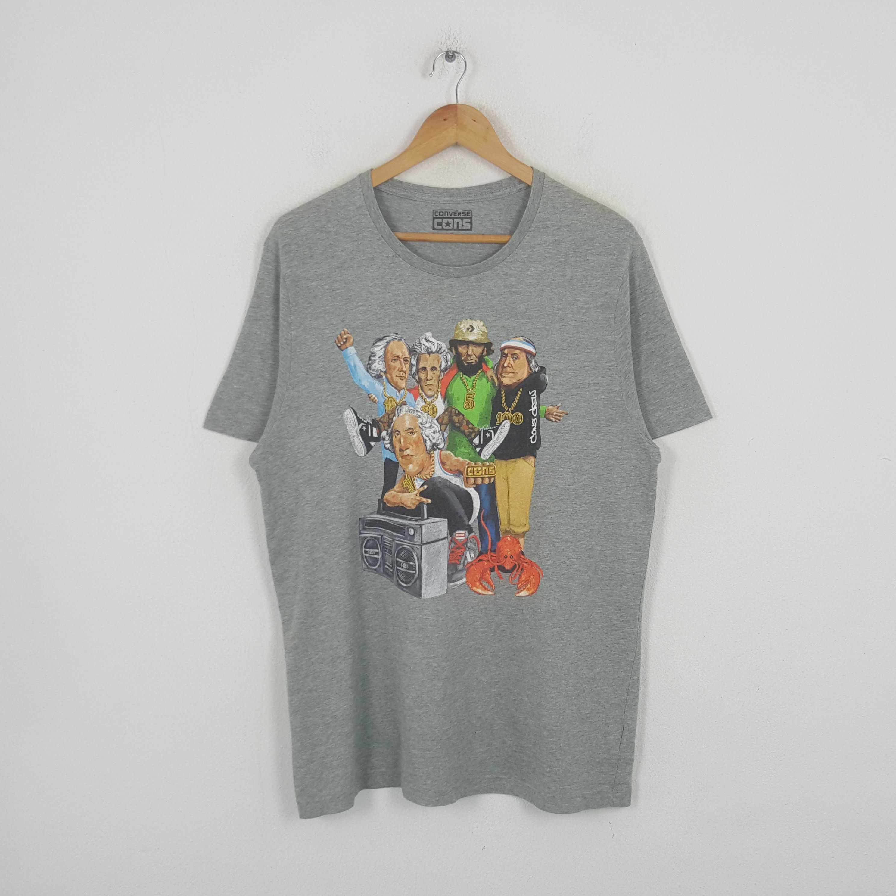 Converse Vintage Converse Cons American President Tshirt RR21 Size US L / EU 52-54 / 3 - 1 Thumbnail
