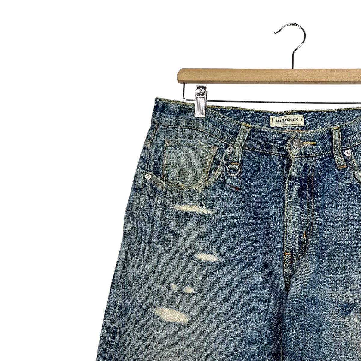 Sophnet. Vintage Sophnet Sashiko Distressed Motive Denim Jeans Size US 32 / EU 48 - 4 Thumbnail