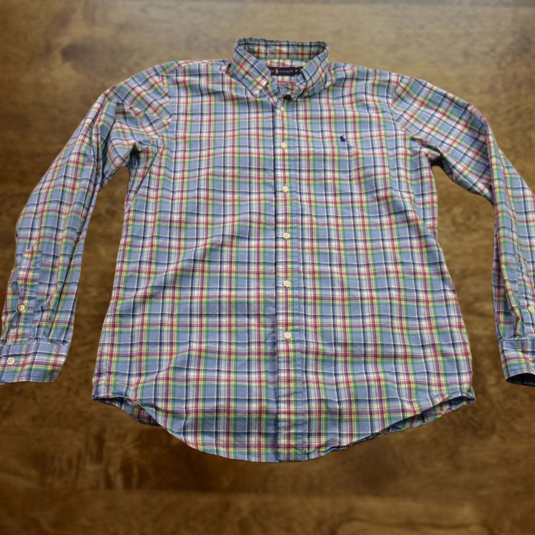 Polo Ralph Lauren Ralph Lauren Shirt Mens Medium Plaid Long Sleeve Button Front Lightweight Casual Size US M / EU 48-50 / 2 - 1 Thumbnail
