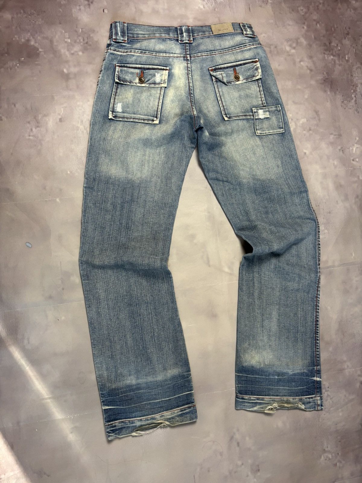 Vintage vintage archive distressed denim straight leg Size US 31 - 5 Thumbnail