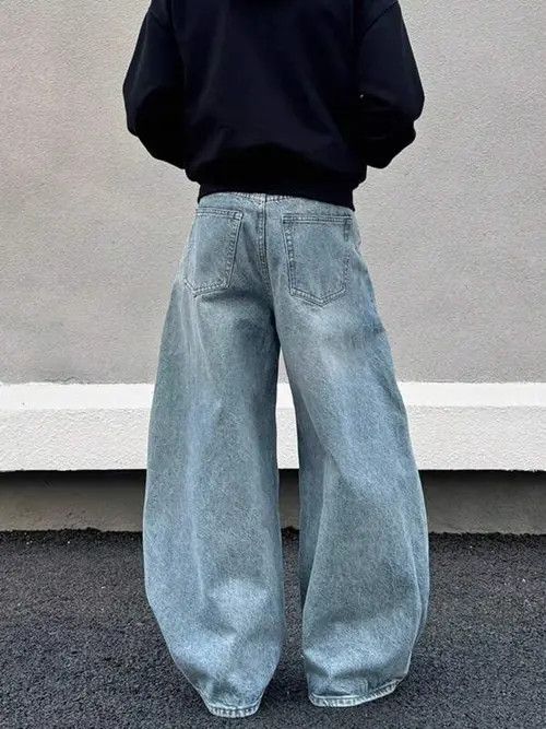 Jean DRIP denim jeans Y2K Baggy vintage Size US 32 / EU 48 - 2 Thumbnail