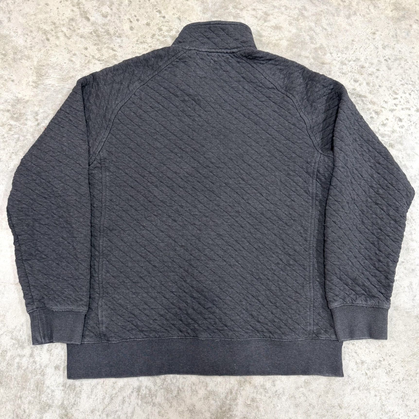 Vintage L.L. Bean Jacket Mens M Gray Quilted Full Zip Knit Logo Pockets Stand-Up Collar Short Vintage No (if needed?) Size US M / EU 48-50 / 2 - 4 Thumbnail