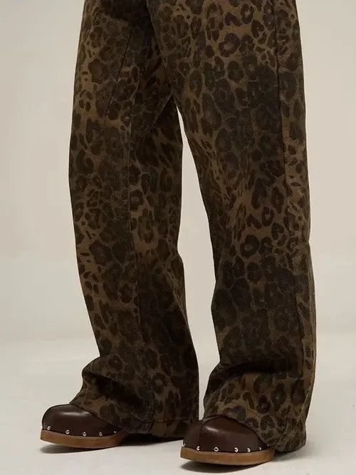 Japanese Brand Michiru x Haya Leopard Print Y2k Jean Size 25" / US 0 / IT 36 - 7 Thumbnail
