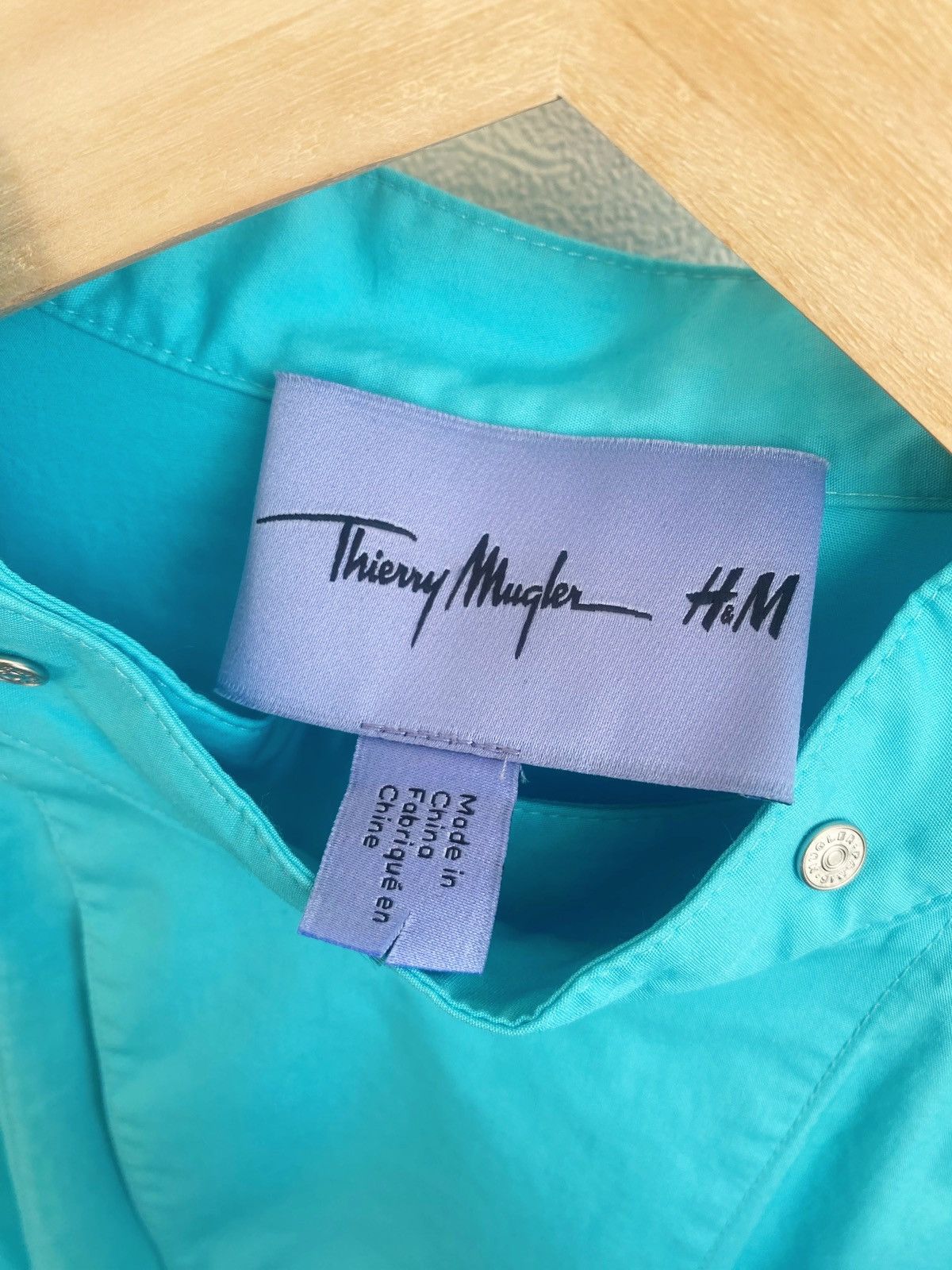 H&M × Mugler × Thierry Mugler Mugler x H&M Double-breasted Poplin Shirt Size S Size US S / EU 44-46 / 1 - 9 Thumbnail