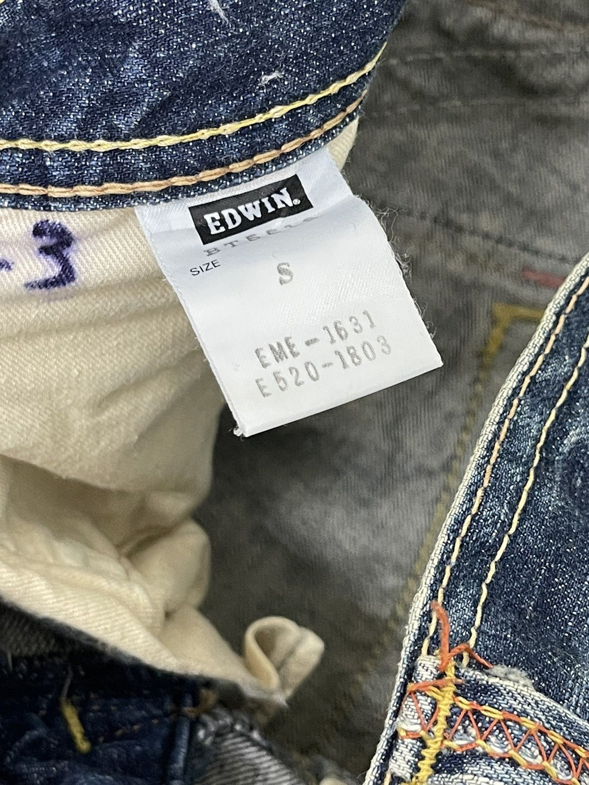 Edwin Flare Jeans Edwin Japan Faded Distress Boot Cut 8🟦1 Size US 29 - 19 Thumbnail