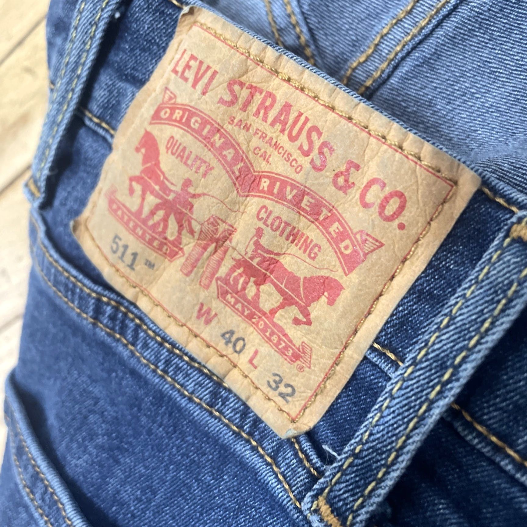 Levi's Levi's Jeans 511 Slim Straight Jeans Men 40x32 Blue Stretch Denim School 5-Pocket Size US 40 / EU 56 - 5 Thumbnail