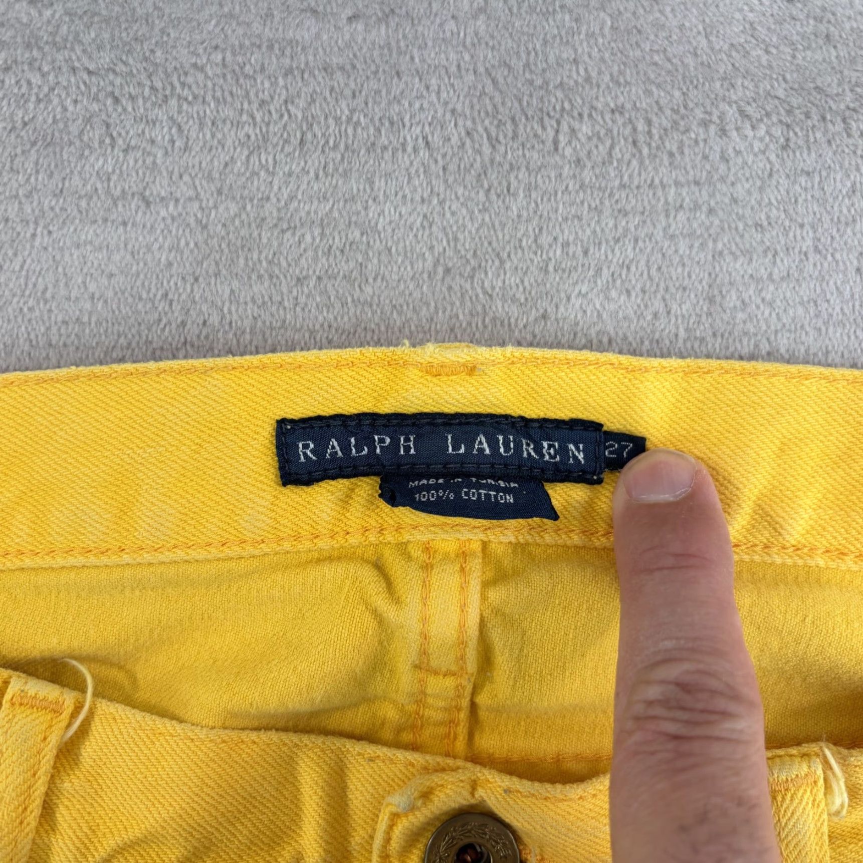 Ralph Lauren Ralph Lauren Thompson 650 Jeans Yellow Women 29 Regular Straight Embroidered 3 Horsemen Denim Cotton Pockets Zip Button Modern Vintage? Size 27" / US 4 / IT 40 - 2 Thumbnail