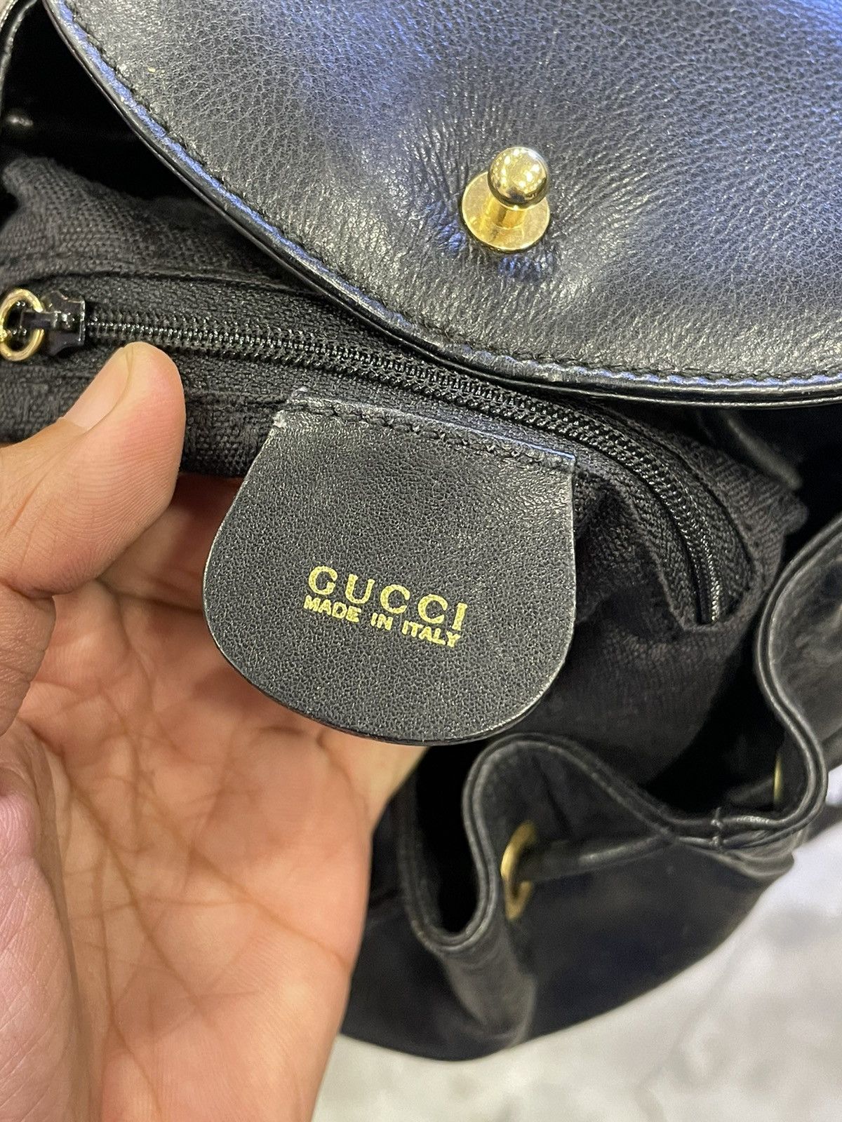 Gucci Gucci Bamboo Tassel Oval leather backpack Size ONE SIZE - 10 Thumbnail