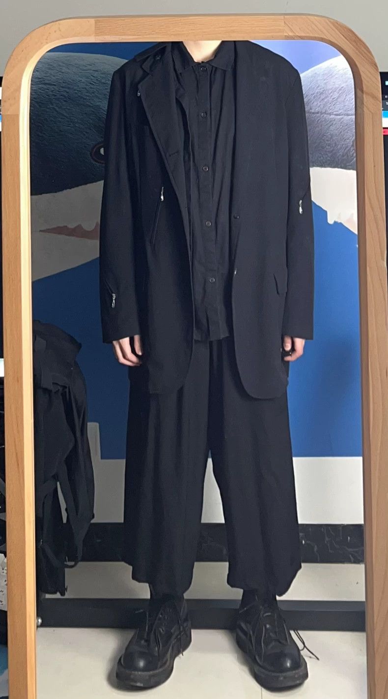 Yohji Yamamoto Yohji Yamamoto 05 SS Collar Deconstructed Long Jacket 2501- Size US L / EU 52-54 / 3 - 8 Thumbnail