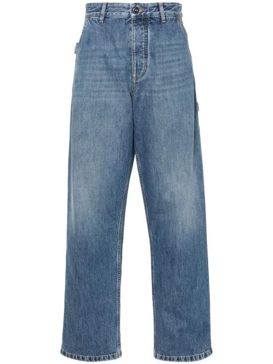 Bottega Veneta BOTTEGA VENETA Women Denim Pants 793538 V42W04715 Blue Size 27" / US 4 / IT 40 - 1 Thumbnail