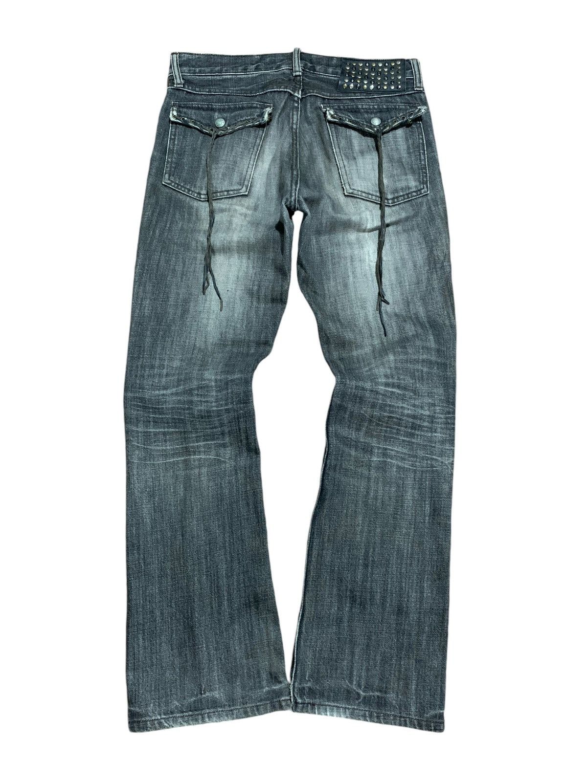 If Six Was Nine Schlussel leather laces pocket bootcut jeans Size US 29 - 1 Thumbnail