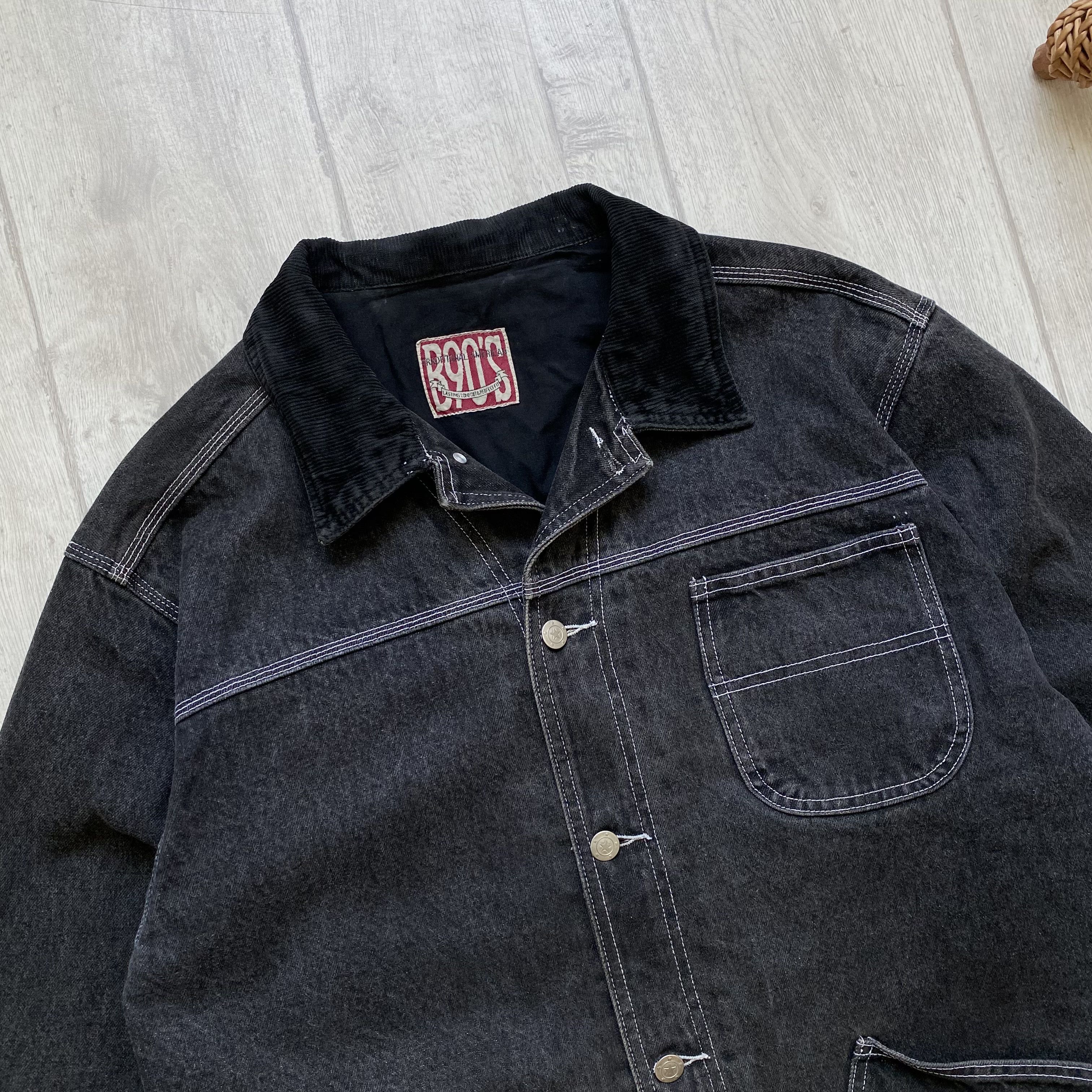 Carhartt Vintage 90s Work Denim Chore jacket Carhartt style Size US M / EU 48-50 / 2 - 2 Thumbnail