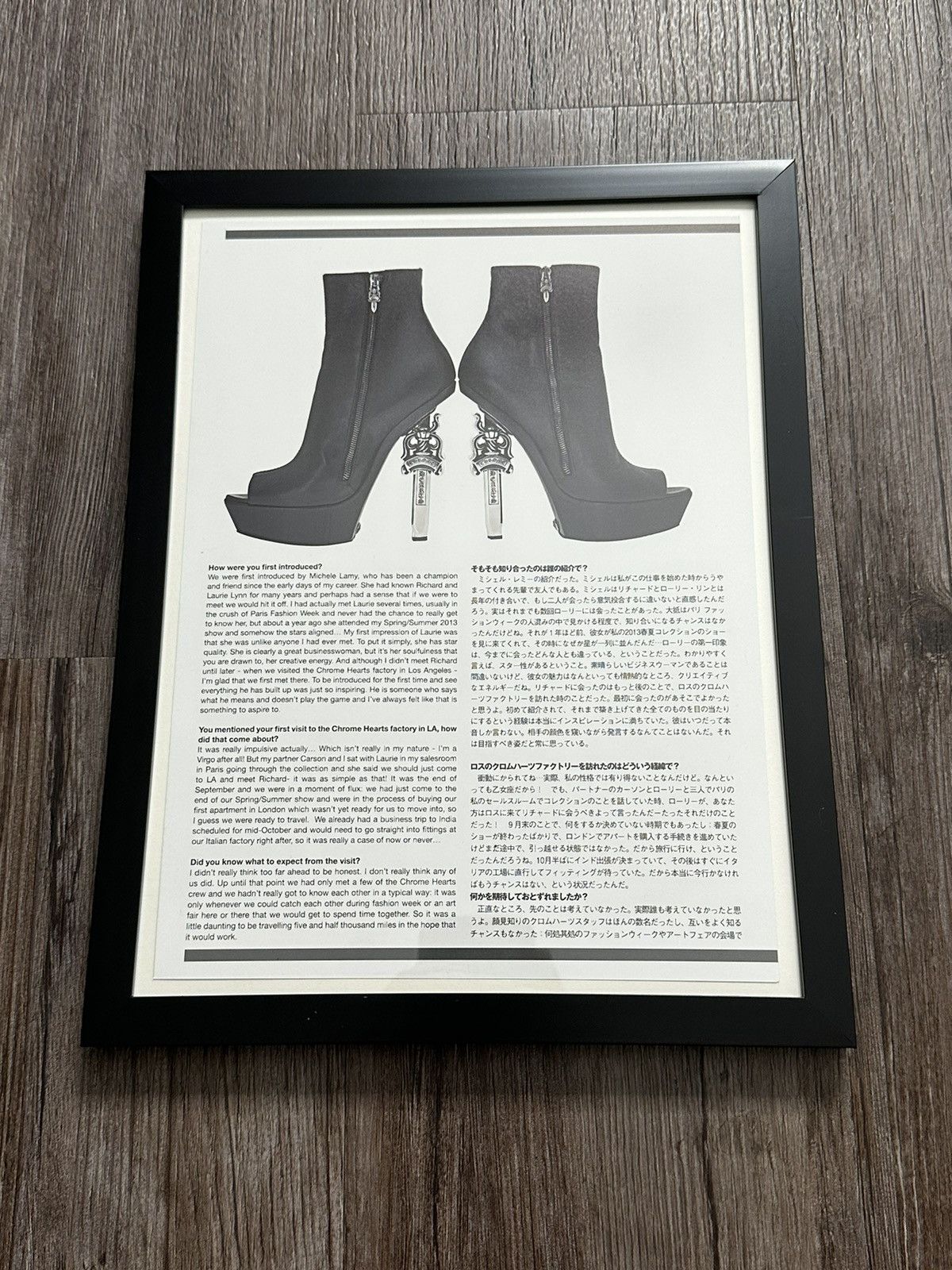 Chrome Hearts 🖤Chrome Hearts🖤 Heels 9x12 Framed Poster Size ONE SIZE - 1 Thumbnail