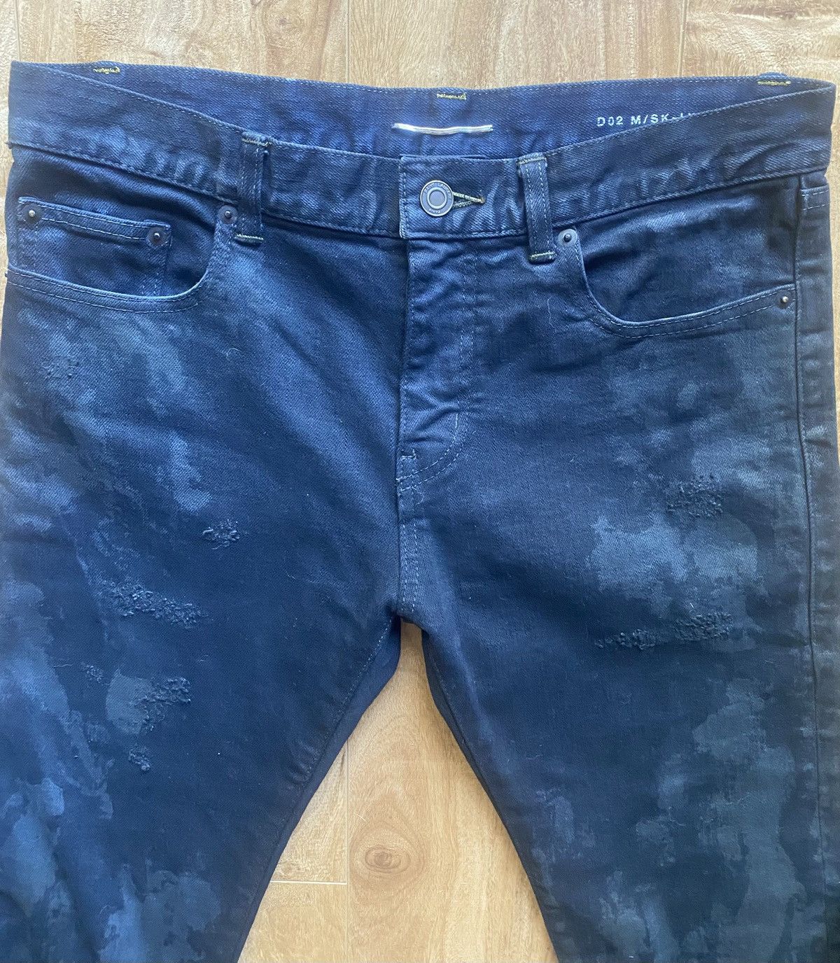 Saint Laurent Paris Saint Laurent Oil Spill Denim Size US 30 / EU 46 - 3 Thumbnail