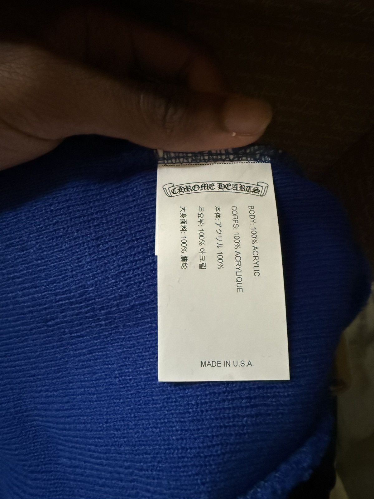 Chrome Hearts Chrome Hearts Blue Watch Cap Size ONE SIZE - 5 Thumbnail