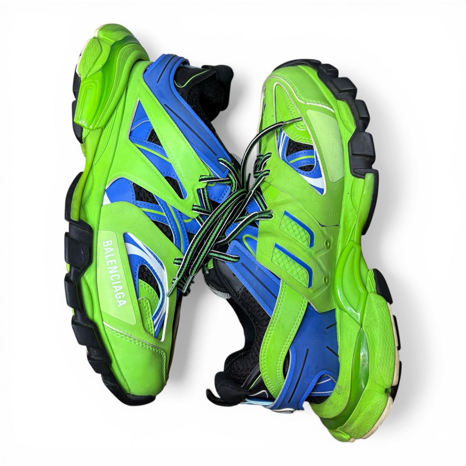 Balenciaga Size 9 - Balenciaga Track Green Blue Sneakers Size US 9 / EU 42 - 1 Thumbnail