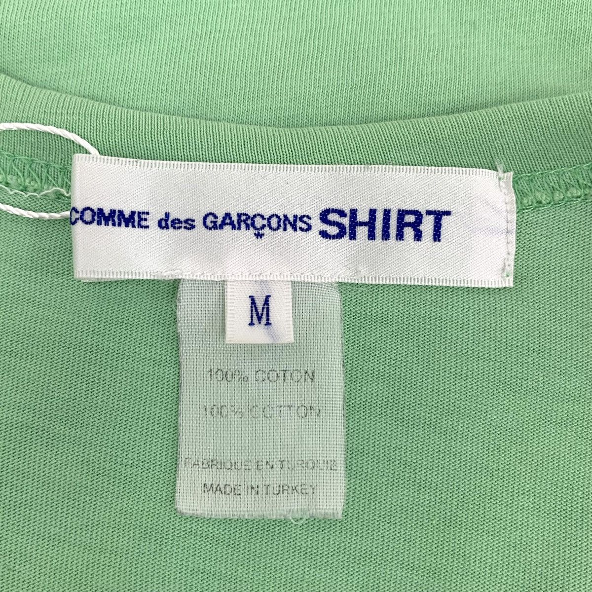 CDG by Comme des Garcons CDG PLAY Green Logo Printed Cotton Crew Neck T-Shirt K26WX Size US M / EU 48-50 / 2 - 5 Thumbnail
