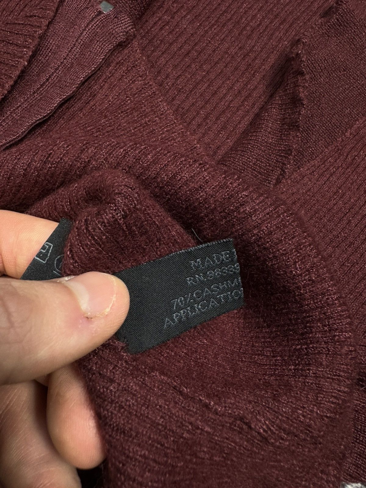 Prada Prada knitwear silk cashmere Burgundy womens 44 L Size US L / EU 52-54 / 3 - 5 Thumbnail
