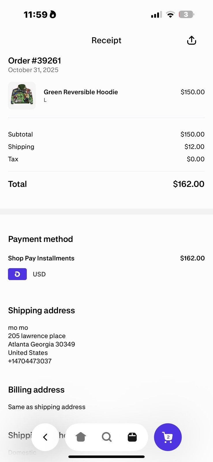Other vxmme x plusone green reversible hoodie Size US L / EU 52-54 / 3 - 8 Thumbnail