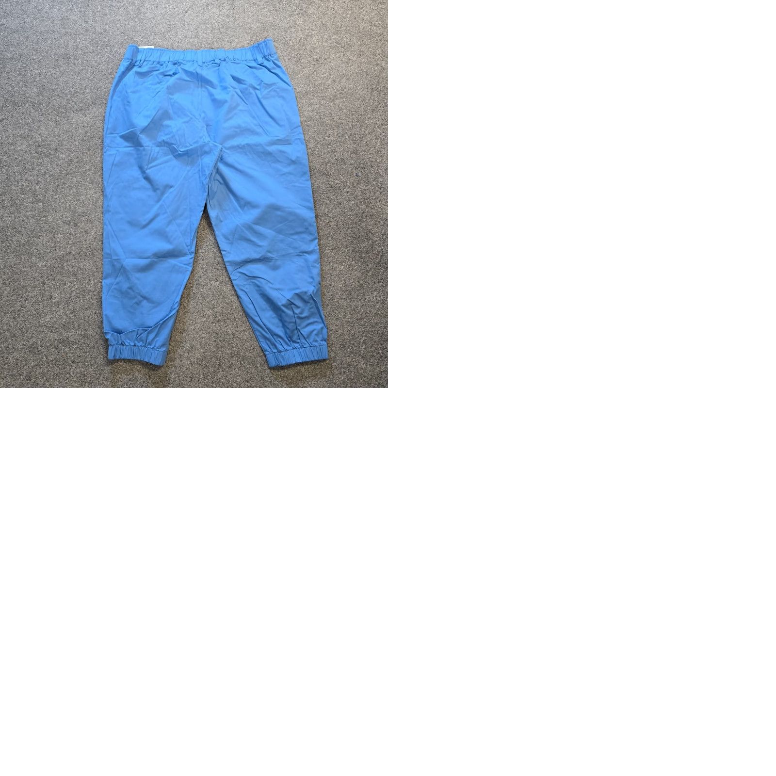 Vintage Halara Pants Womens XL Blue Mid Rise Casual Cotton Joggers Pockets Cropped Size 40" / US 18 - 9 Thumbnail