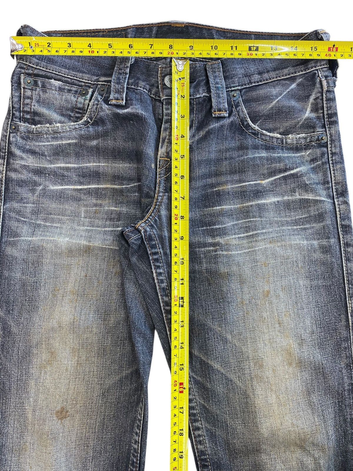 Levi's Levi’s_ Whiskered Mud Wash Straight Leg Style Jeans Size US 32 / EU 48 - 6 Thumbnail
