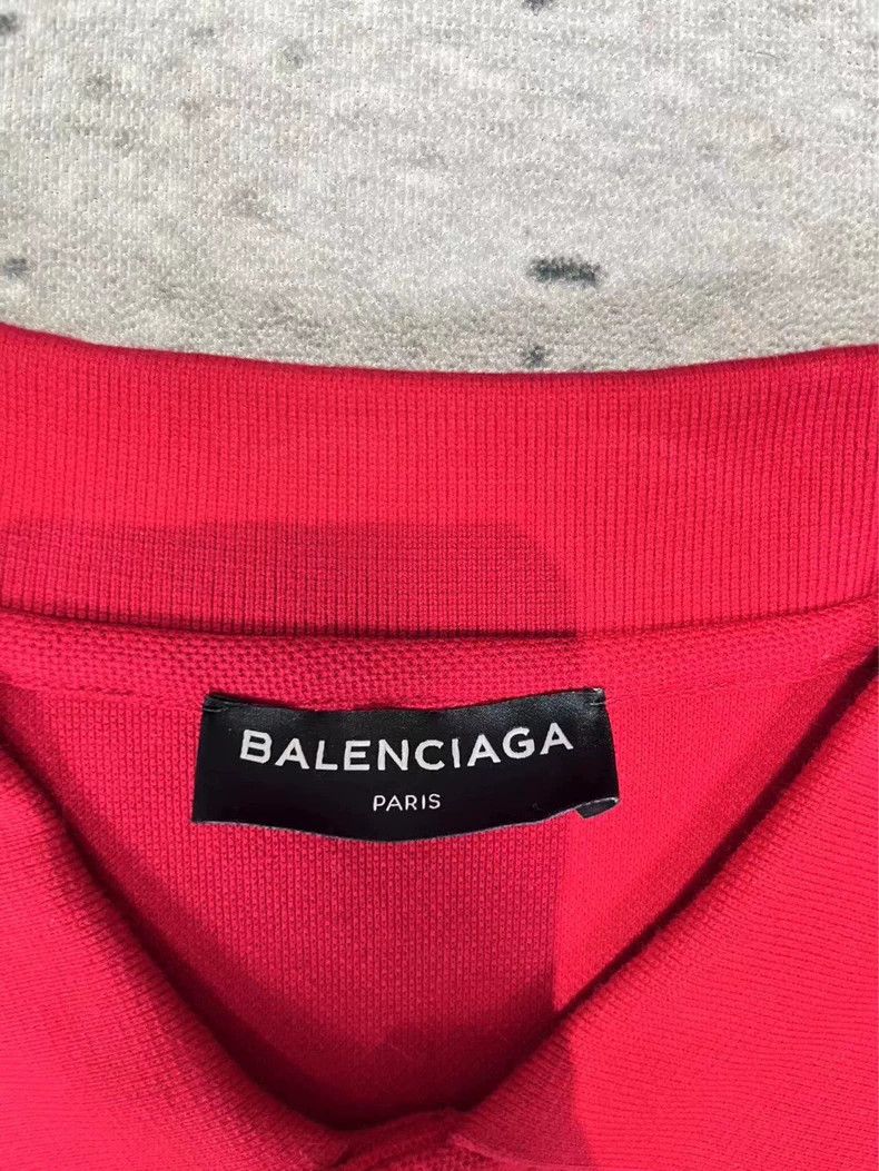 Balenciaga Balenciaga European Printed Short Sleeve Polo Shirt Size US S / EU 44-46 / 1 - 3 Thumbnail