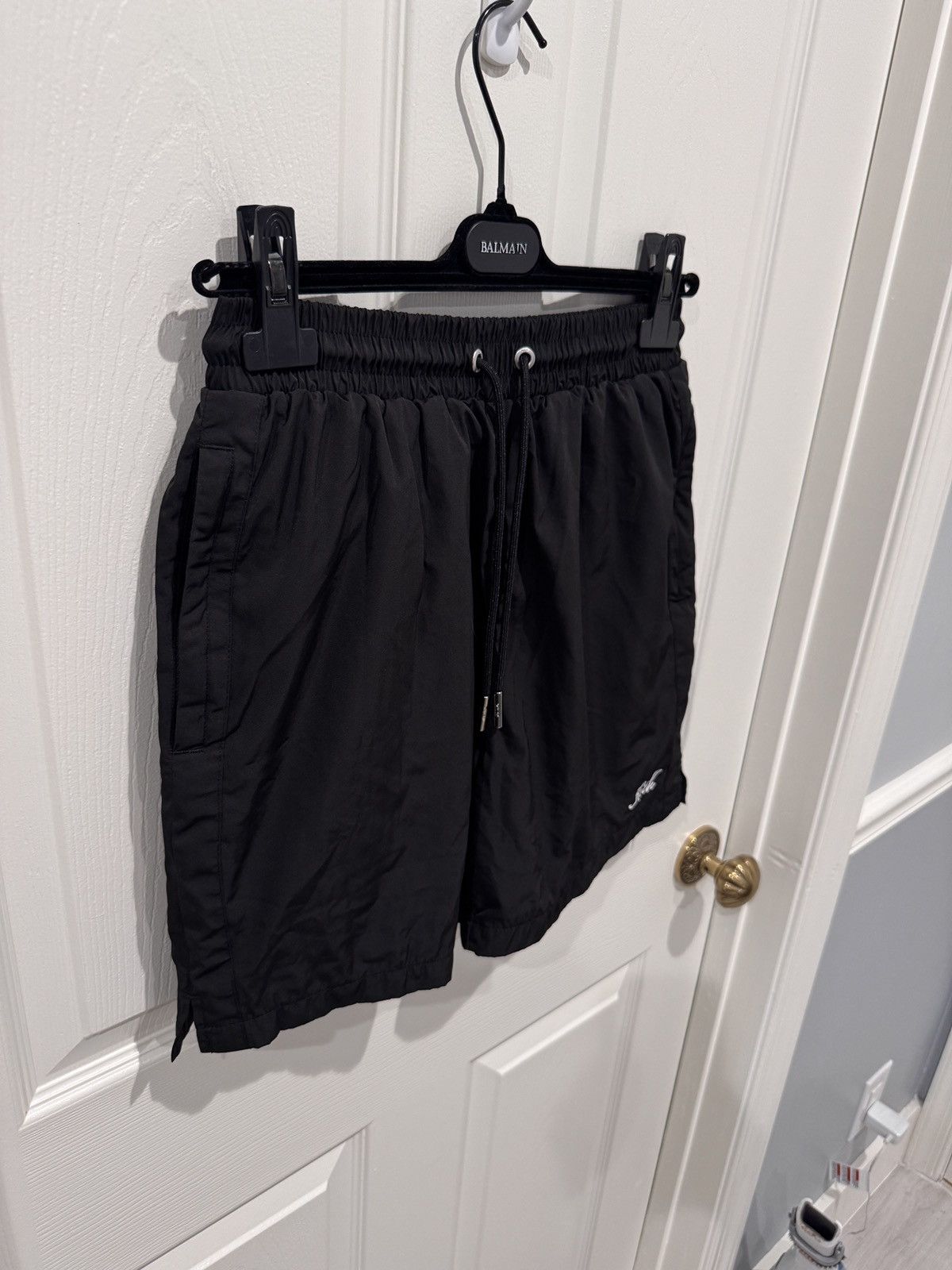 Kith Kith Black Nylon Script Active Shorts Size S (fits 28-32) Size US 30 / EU 46 - 2 Thumbnail