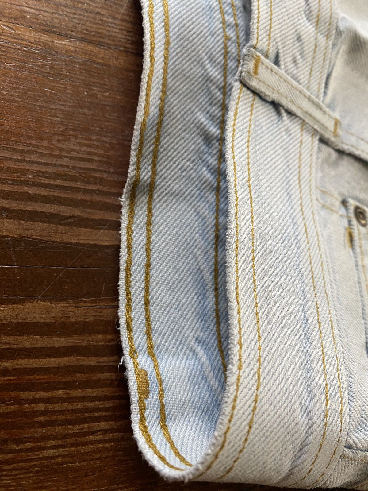 Structure × Vintage Vintage 90’s Structure Bleached Wide Leg Denim Shorts Size US 32 / EU 48 - 21 Thumbnail