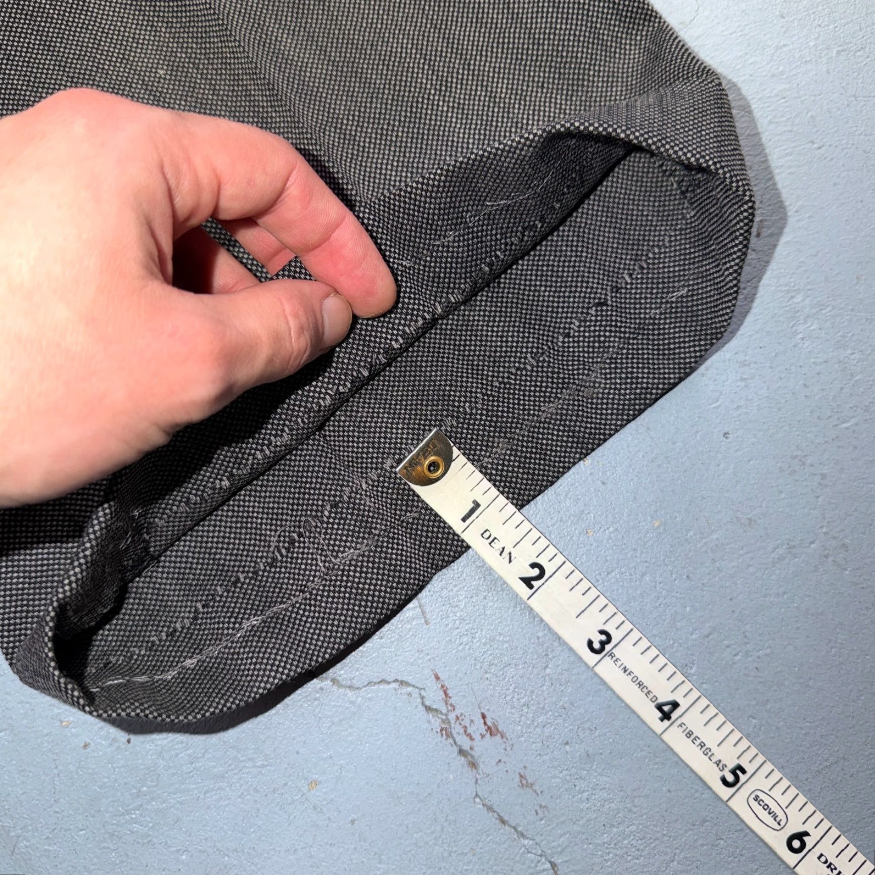 Ralph Lauren VINTAGE Chaps Ralph Lauren 2 PC Suit Jacket Coat Pants Gray Wool 1990s Mens 48 Regular Size N/A Size 48R - 5 Thumbnail