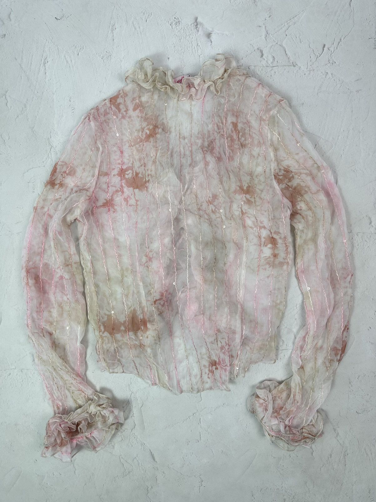 Beauty Beast × Vintage Vintage Transparent Washed Blouse Size M / US 6-8 / IT 42-44 - 5 Thumbnail
