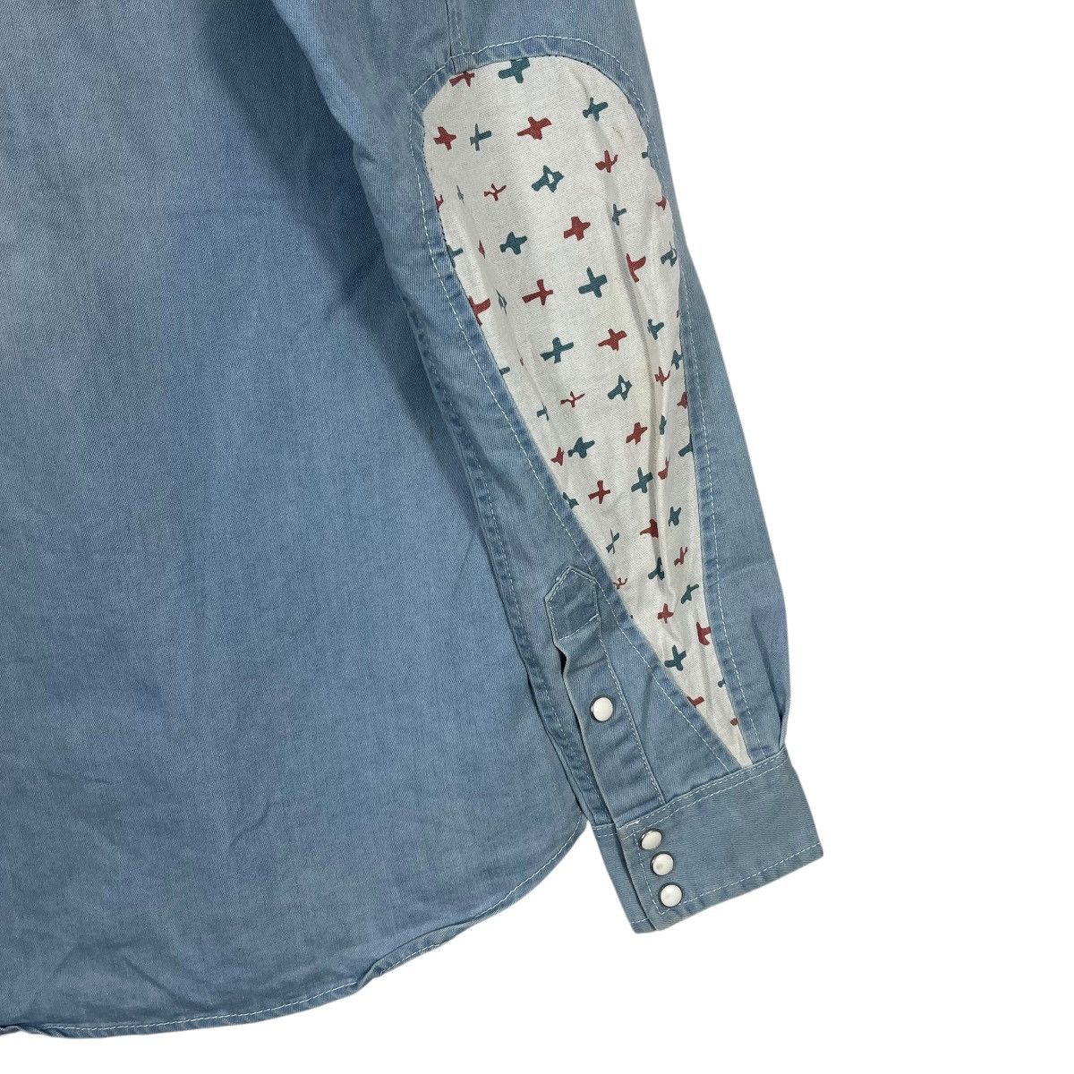 Visvim VISVIM F.I.L. Cubism Denim Western Pearl Snap Button Size US S / EU 44-46 / 1 - 7 Thumbnail