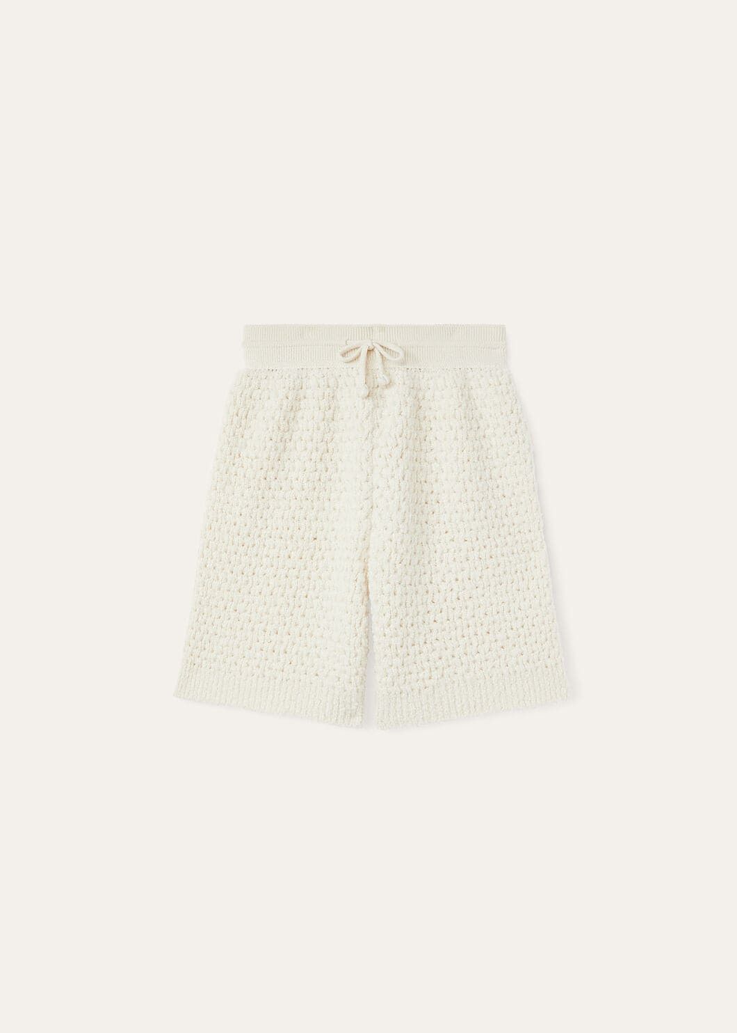 Loro Piana o1srvl11e0825 FAO4524 Cocooning Short in White Size 26" / US 2 / IT 38 - 1 Thumbnail
