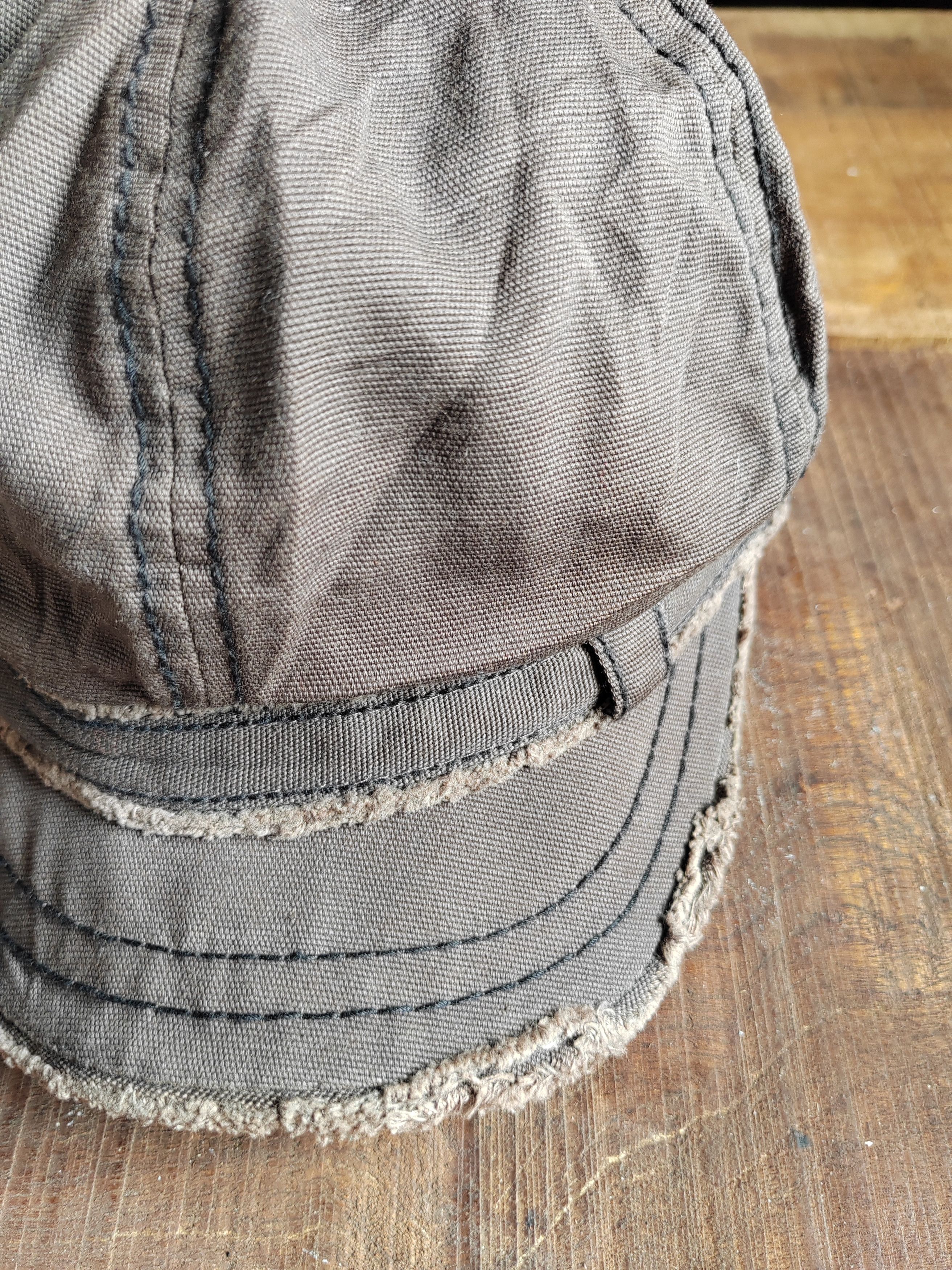 Japanese Brand Vintage Japanese Distressed Style Cap Hat Size ONE SIZE - 4 Thumbnail