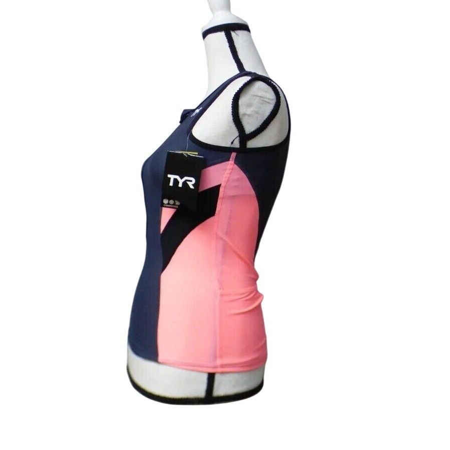 Other TYR WOMEN'S COMPETITOR SINGLET, GRAY/CORAL, Size XS Size XS / US 0-2 / IT 36-38 - 9 Thumbnail