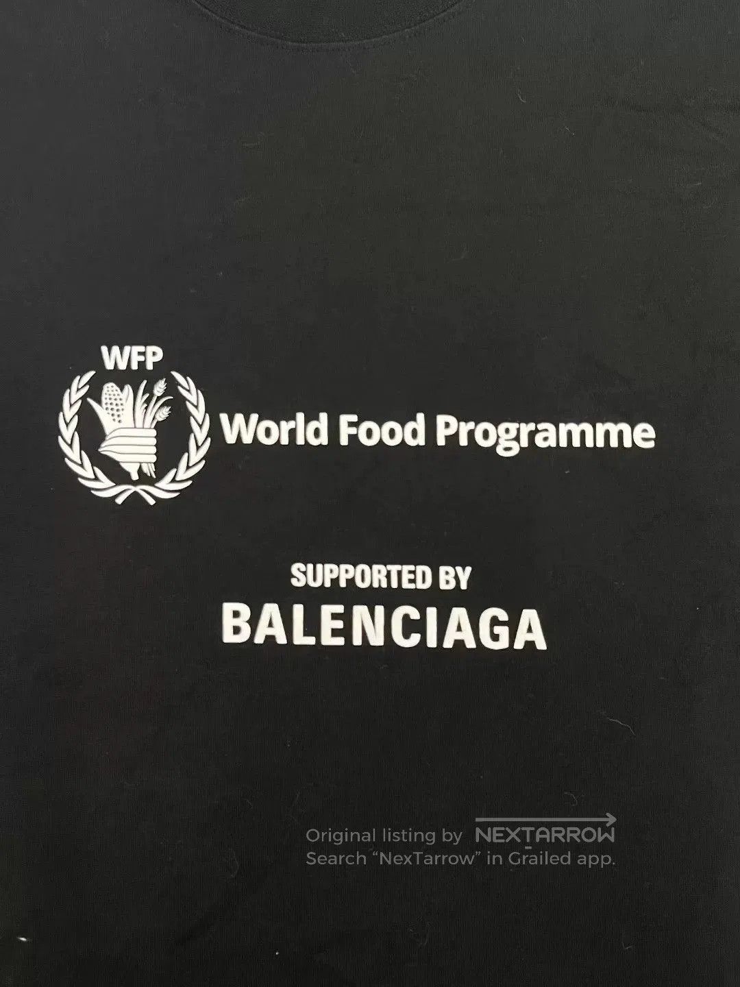 Balenciaga Balenciaga x WFP FW22 Logo Print T-Shirt. Size US XS / EU 42 / 0 - 3 Thumbnail