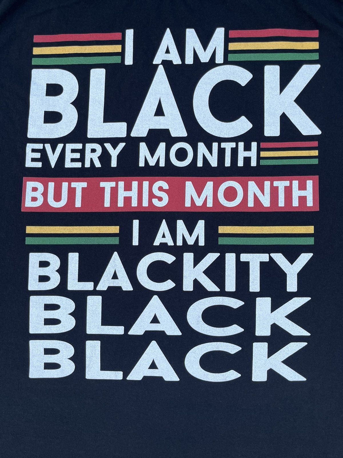 Other CRAZY VINTAGE ADULT HUMOR “I AM BLACK EVERY MONTH” T-SHIRT Size US L / EU 52-54 / 3 - 4 Thumbnail