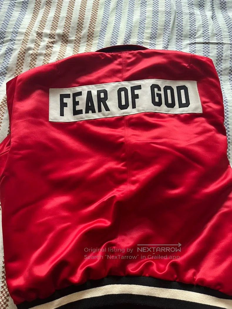 Fear of God Fear of God Limited edition red baseball jacket Size US XL / EU 56 / 4 - 2 Thumbnail