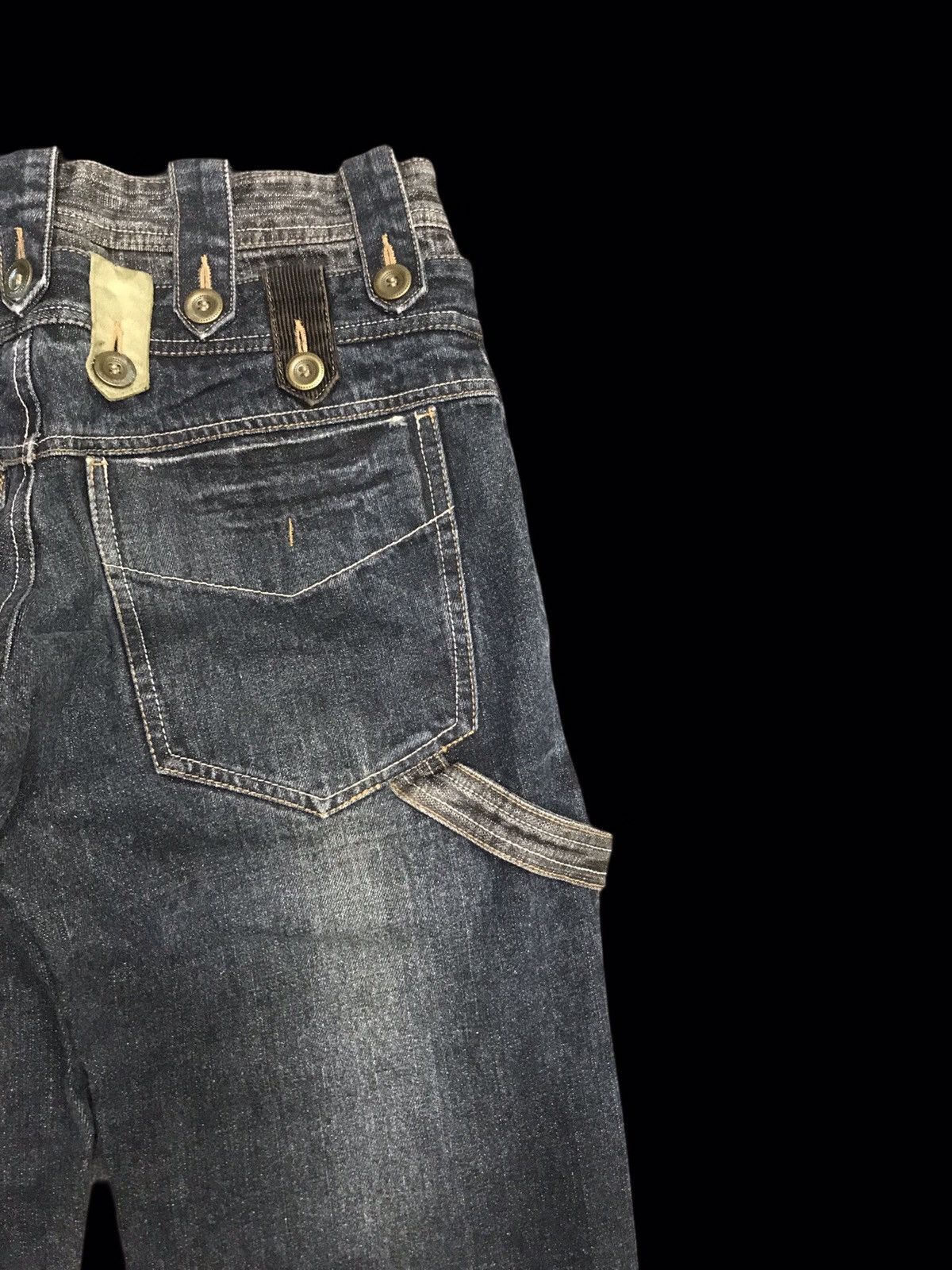 Designer 💥DOUBLE WAIST💥GUMU INT Double Waist Multipocket Punk Denim Size US 30 / EU 46 - 11 Thumbnail