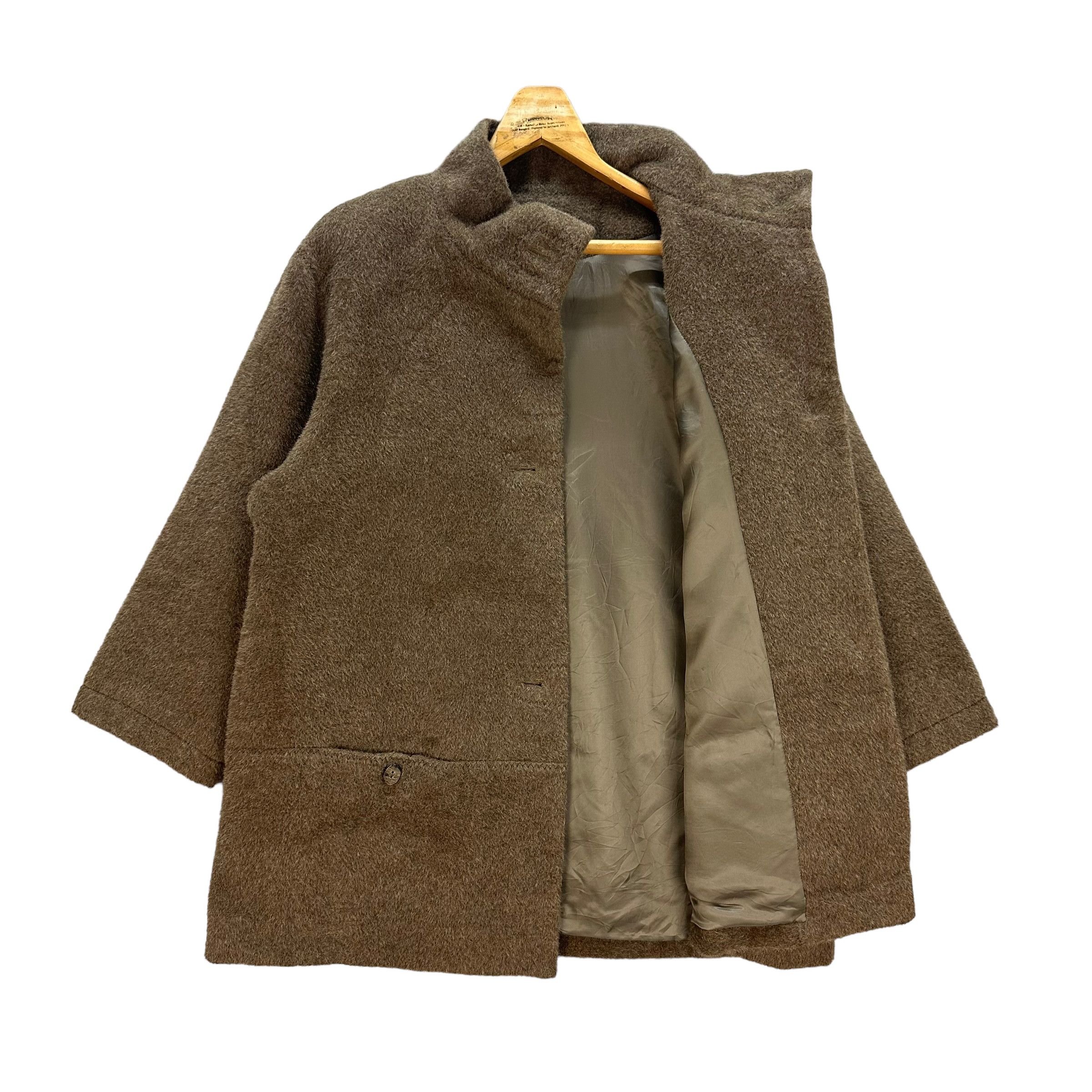 Japanese Brand MON GRE FEMME MOHAIR COAT #8060-199 Size M / US 6-8 / IT 42-44 - 6 Thumbnail